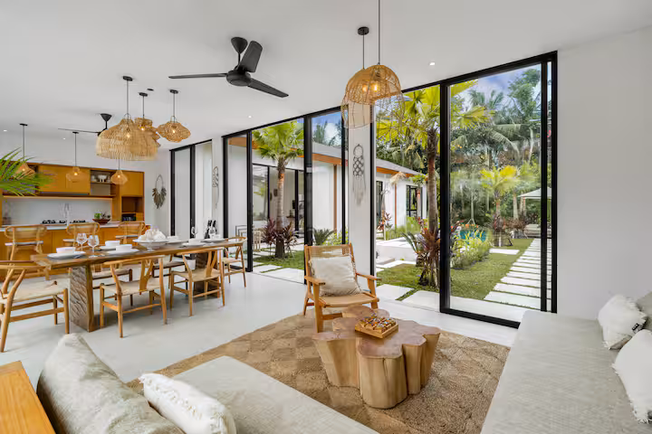 Living room at Villa Bahagia Ubud