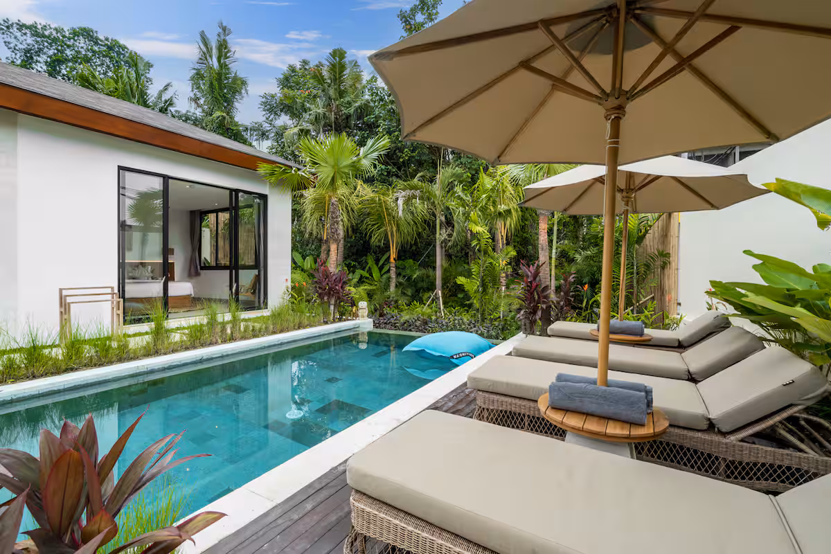 Private pool at Villa Bahagia Ubud
